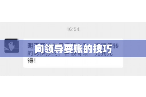 向领导要账的技巧