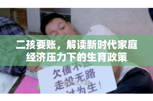 二孩要账，解读新时代家庭经济压力下的生育政策