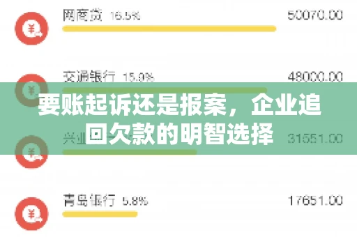 要账起诉还是报案,企业追回欠款的明智选择 要账起诉还是报案,企业追回欠款的明智选择