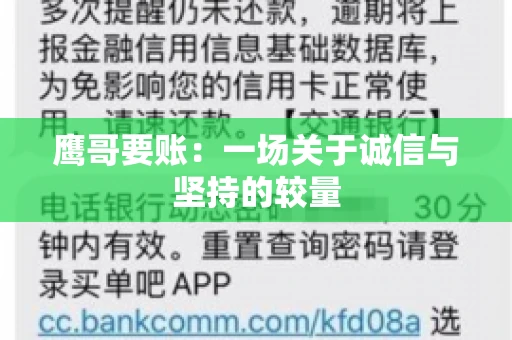 鹰哥要账：一场关于诚信与坚持的较量