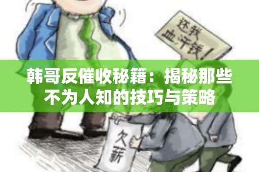 韩哥反催收秘籍：揭秘那些不为人知的技巧与策略